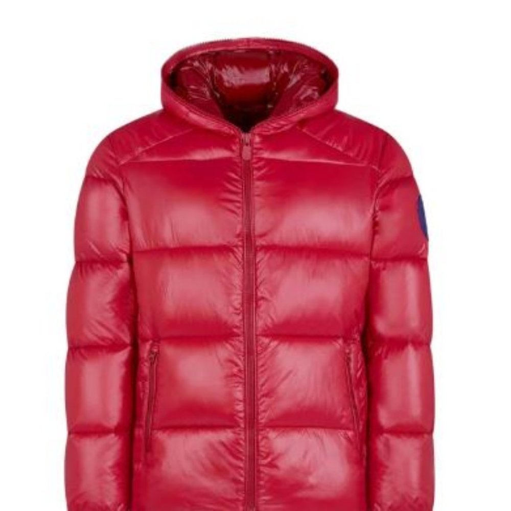 SAVE THE DUCK VEGAN RED MAXI-QUILTED MID LENGTH COAT!